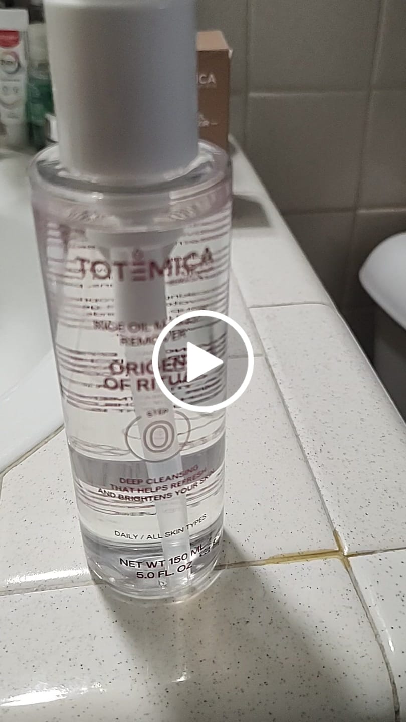Customer video review of Rice Oil Makeup Remover