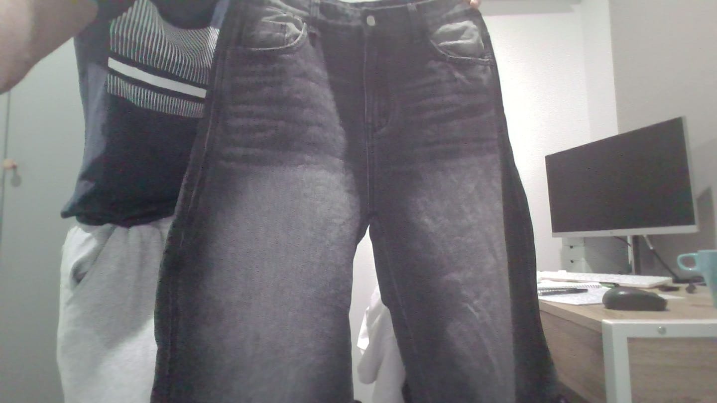 Customer photo review of INFLATION Brand Washed Baggy Denim Pants