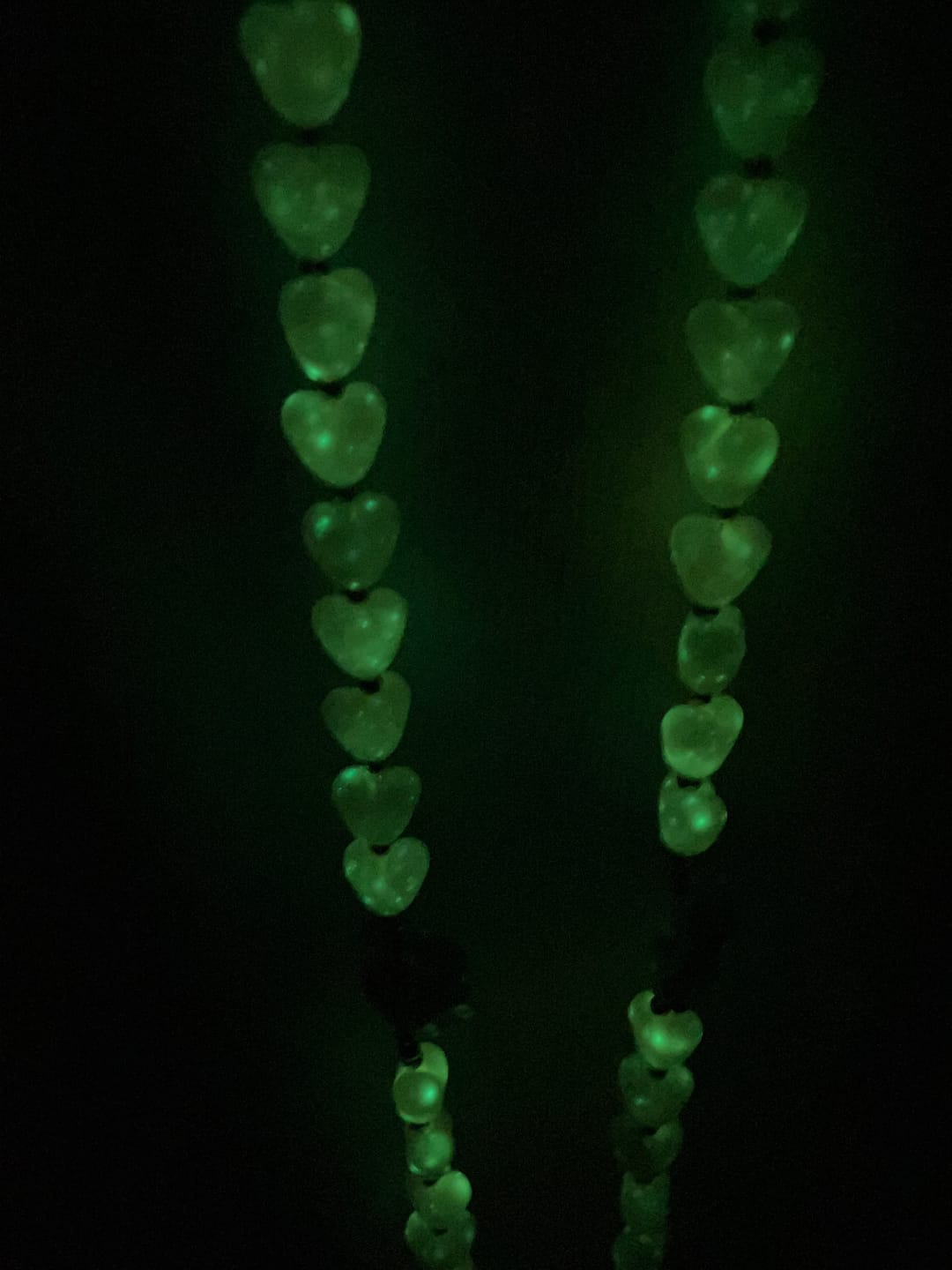 Customer photo review of FREE Today: 10mm Luminous Heart and White Rose Rosary: Mary's Gentle Protection