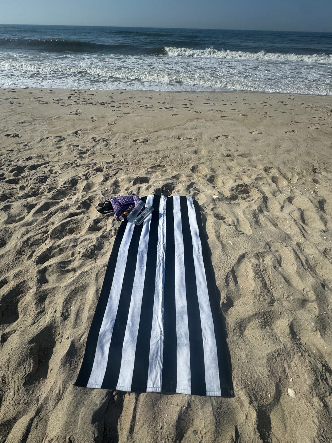 Customer photo review of 80Eighty® Stripe Beach Towel