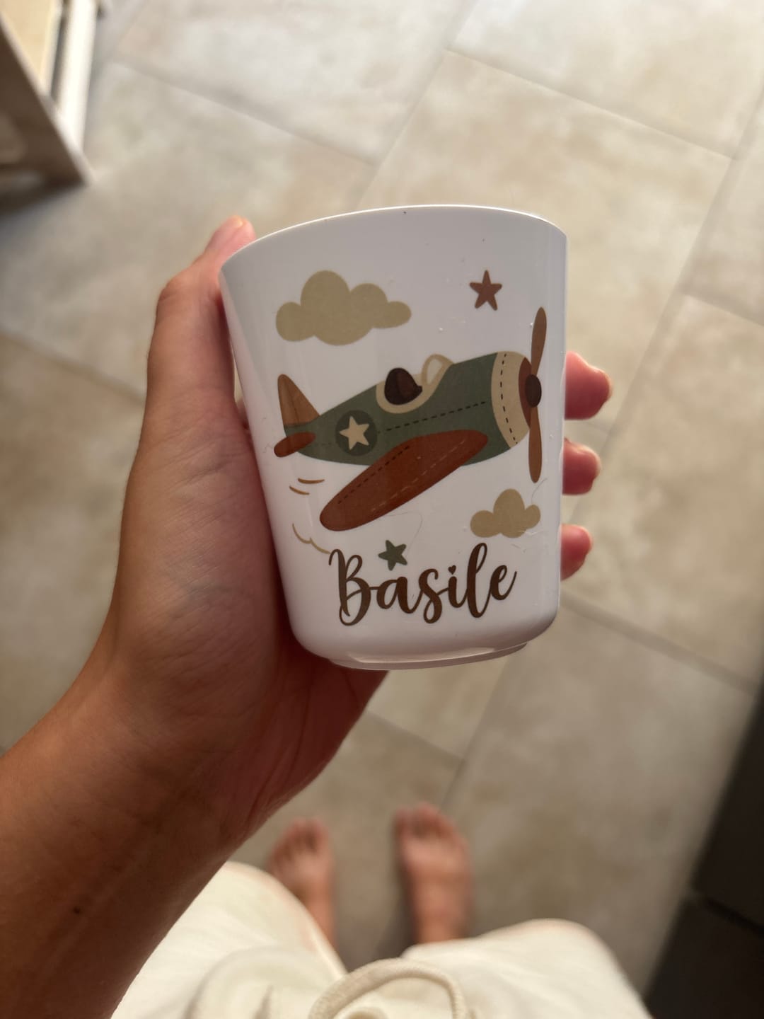 Customer photo review of Gobelet - Véhicules