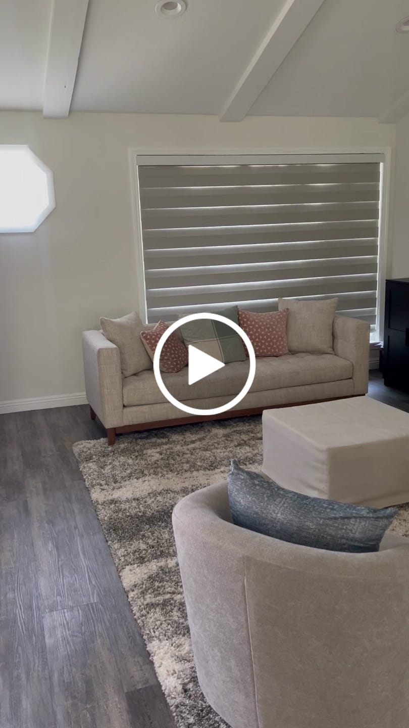 Customer video review of Bringnox Motorized Zebra Roller Blinds 100% Blackout