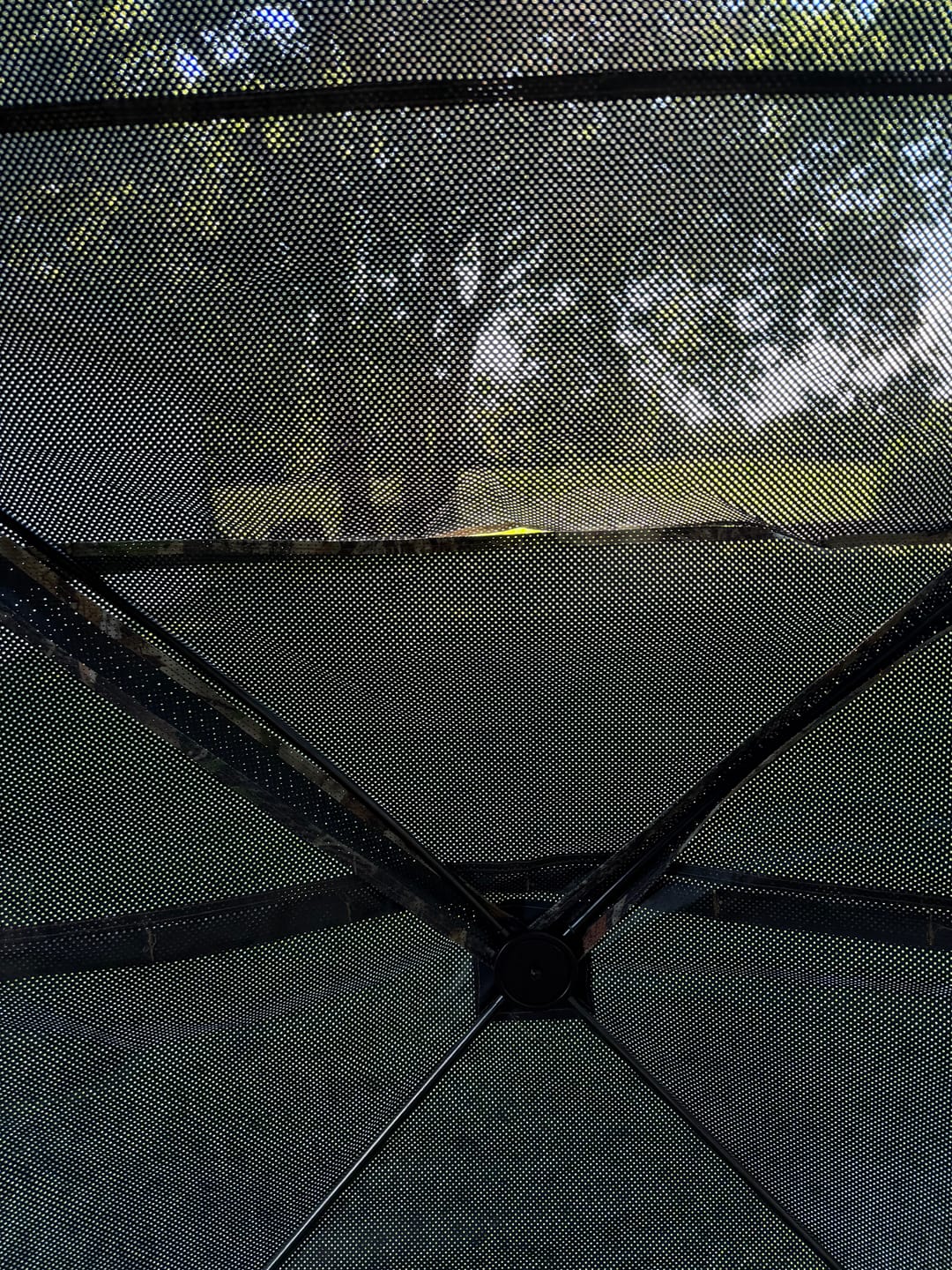 Customer photo review of VisX See Through 300D Hunting Blind 2-3 Person Pop Up Ground Deer Blind