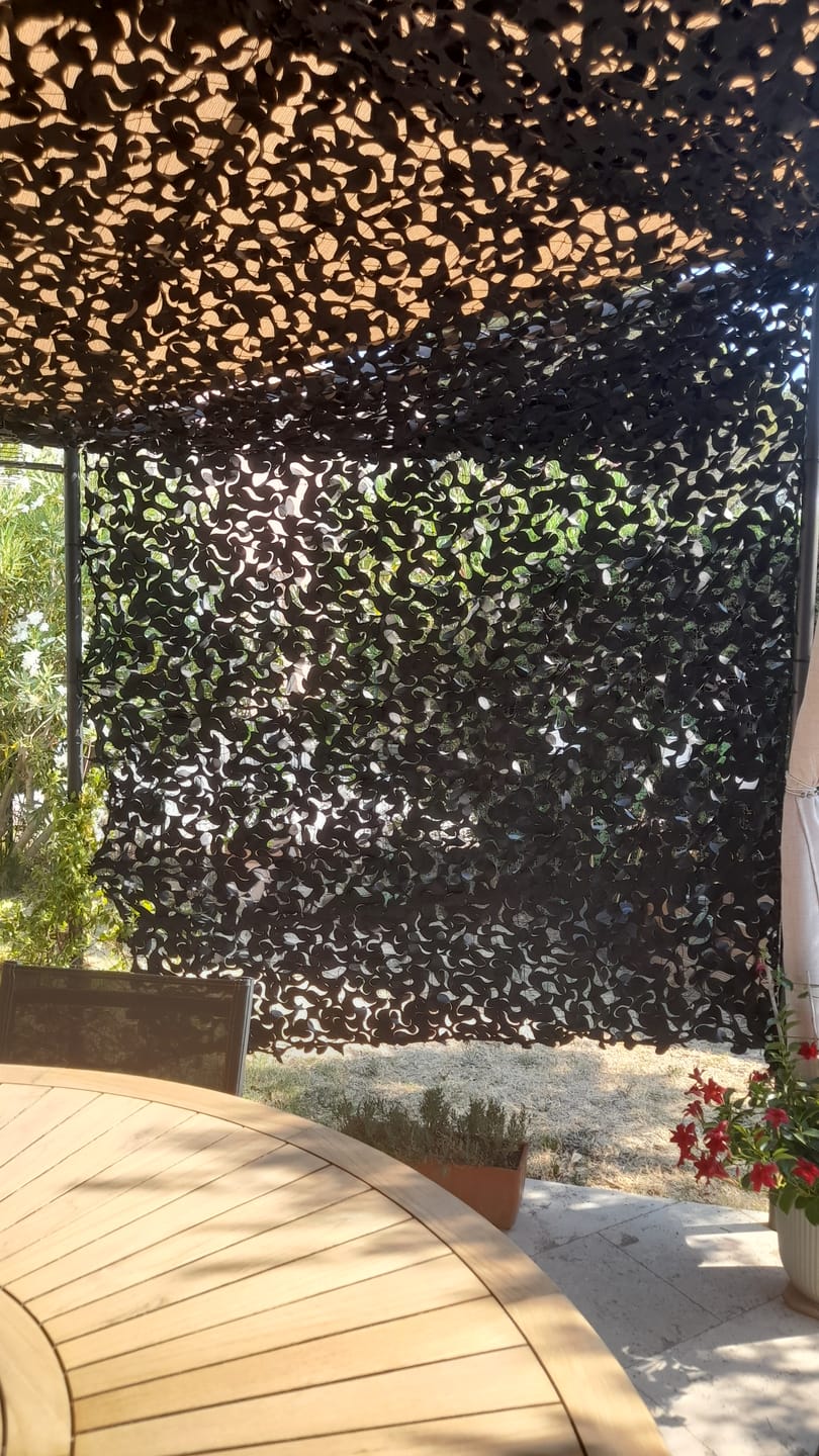 Customer photo review of Filet de camouflage renforcé noir