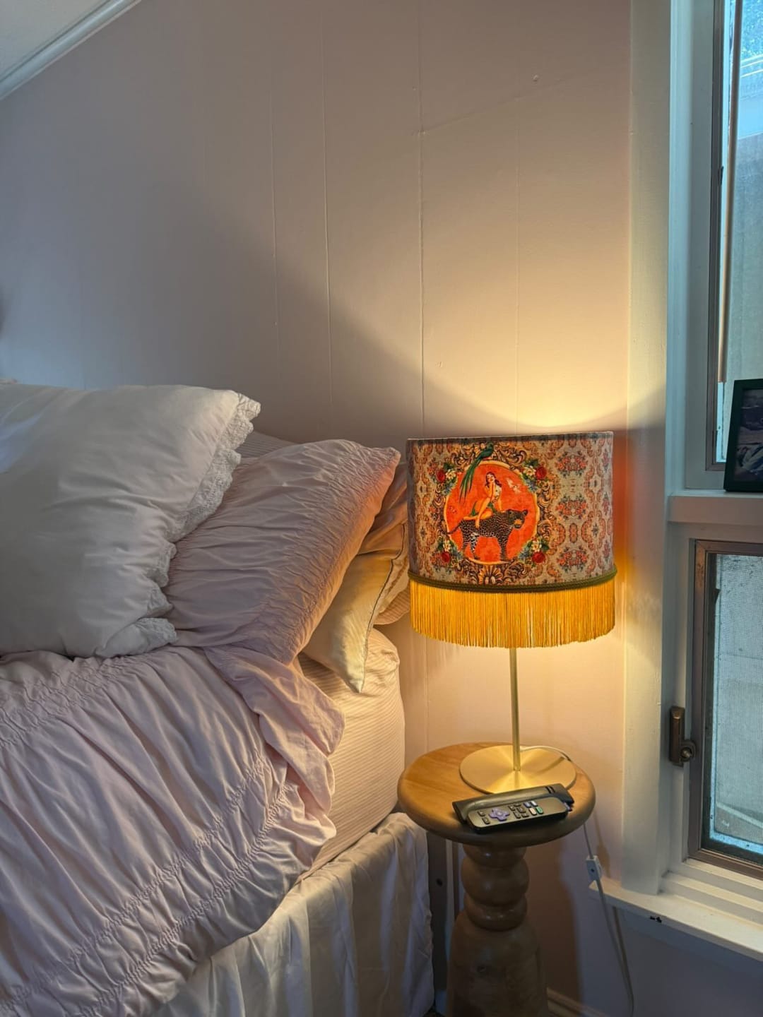 Customer photo review of Alice Vintage Tassel Drum Lamp Shade