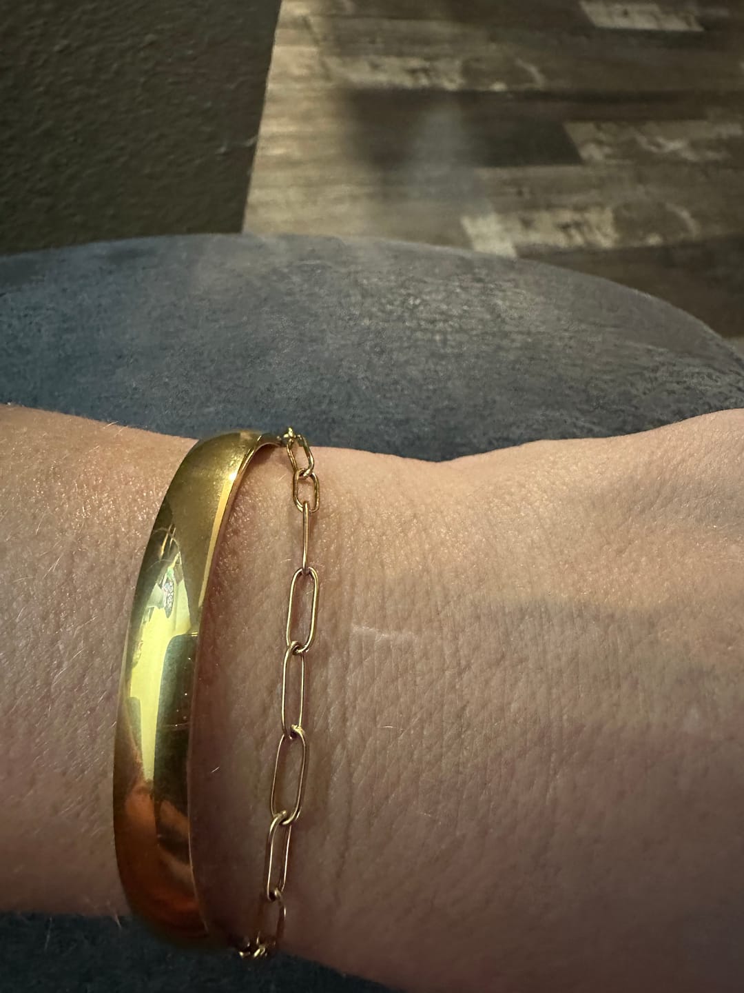 Customer photo review of Marbella Cuff Bracelet