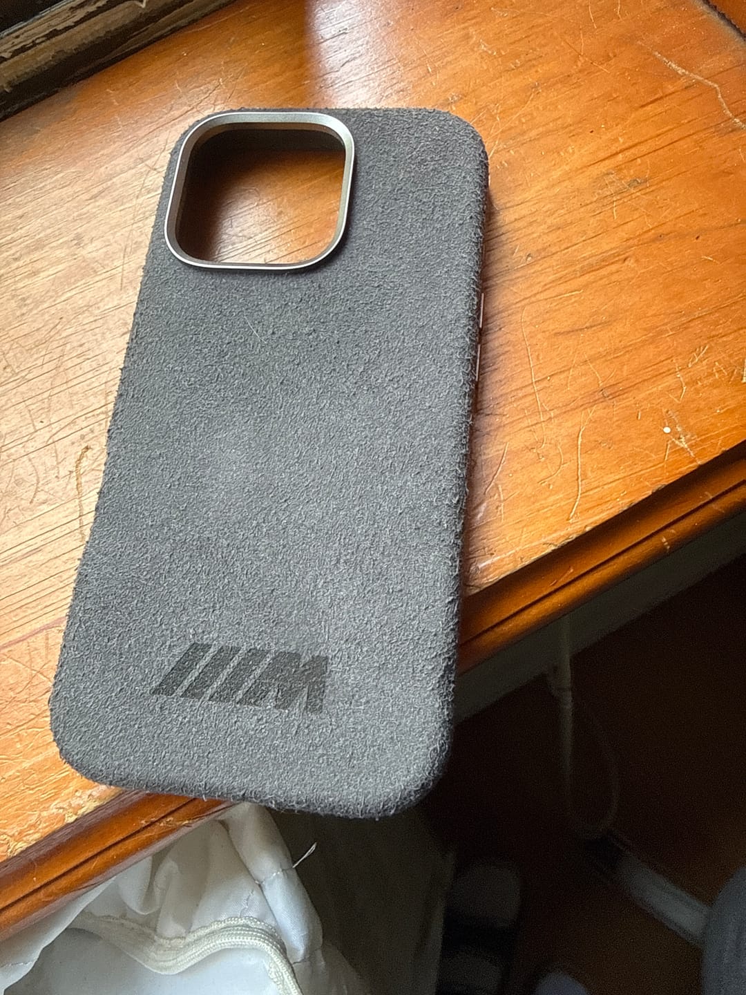 Customer photo review of BMW M ALCANTARA IPHONE CASE