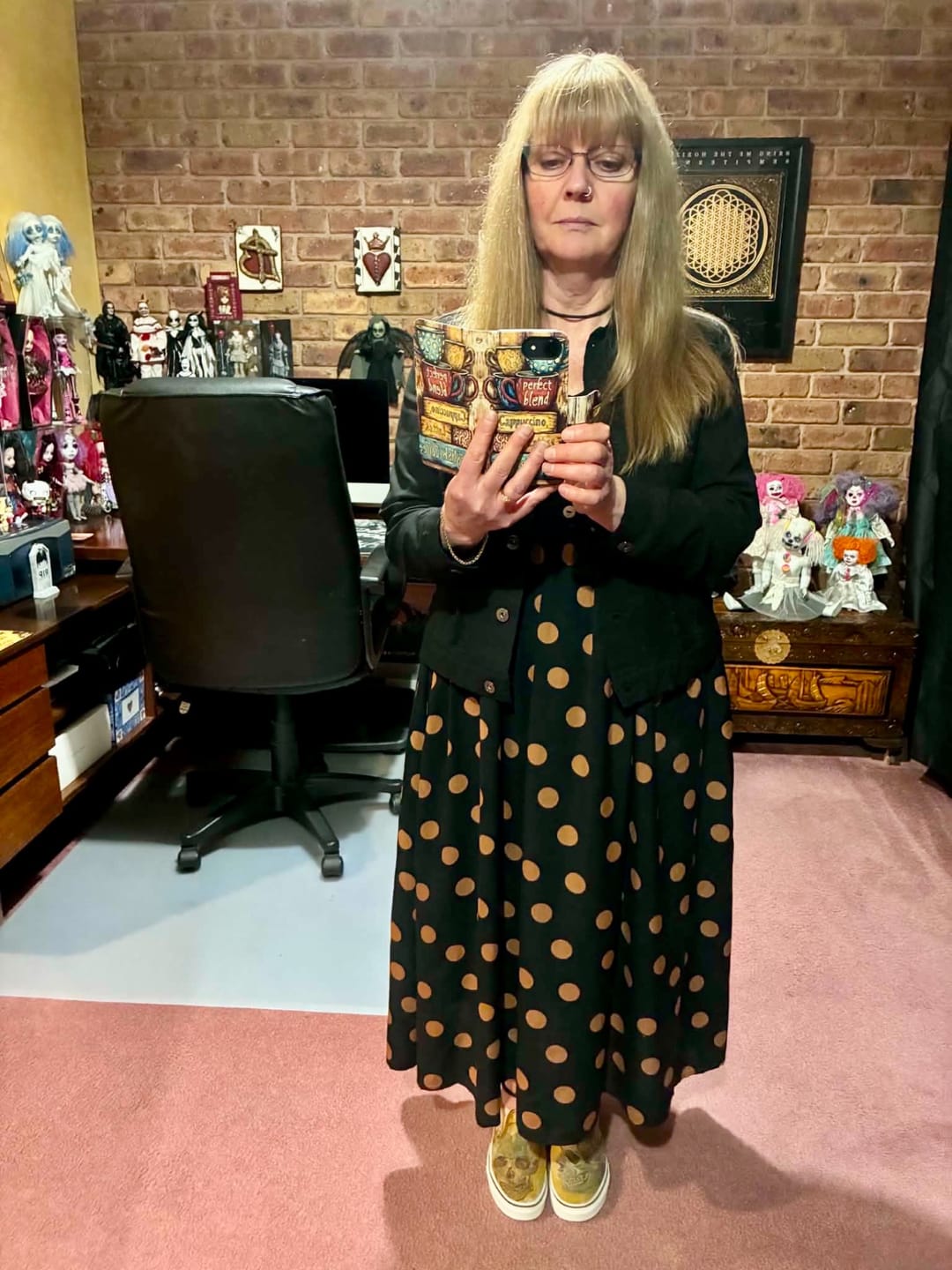 Customer photo review of Daphine Midi Dress in Black