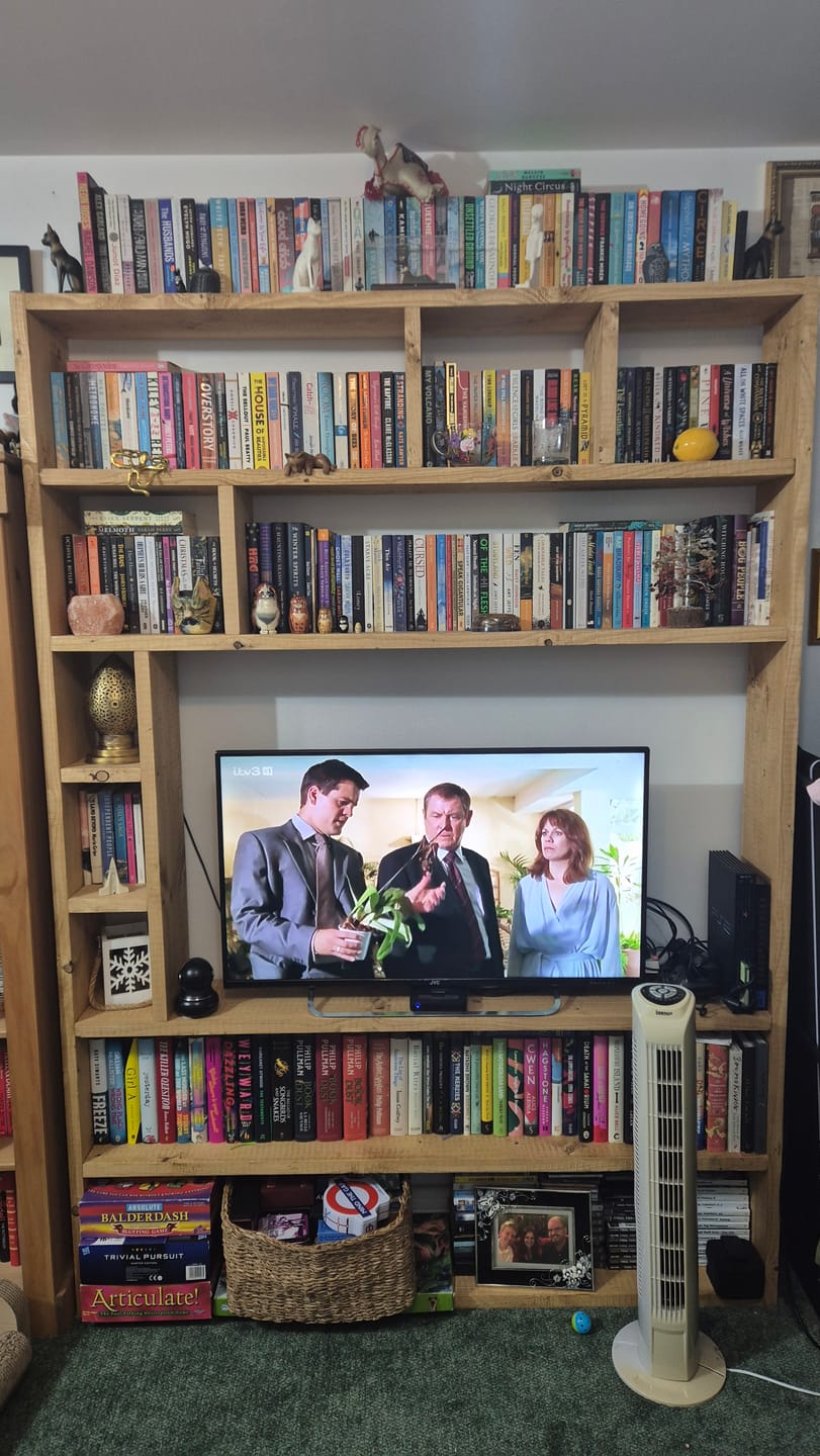 Customer photo review of Reclaimed Wood Bookcase / Shelving Unit - bookshelf - tvoffcentrebc