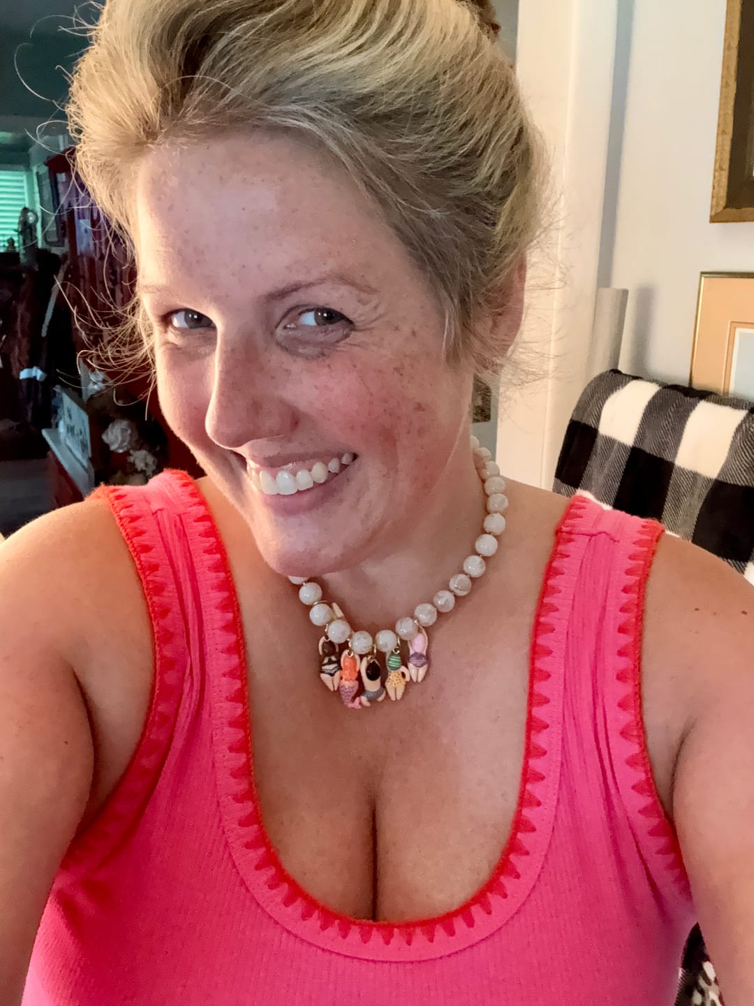 Customer photo review of Pool Party Necklace