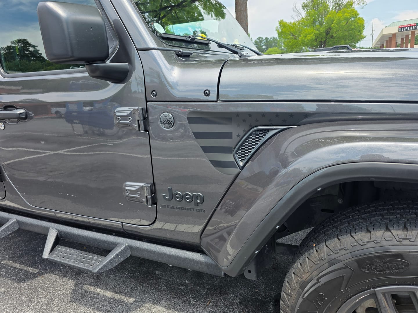 Customer photo review of Premium Fender Vent Decal Set | Black Flag - fits Wrangler JL & Gladiator JT
