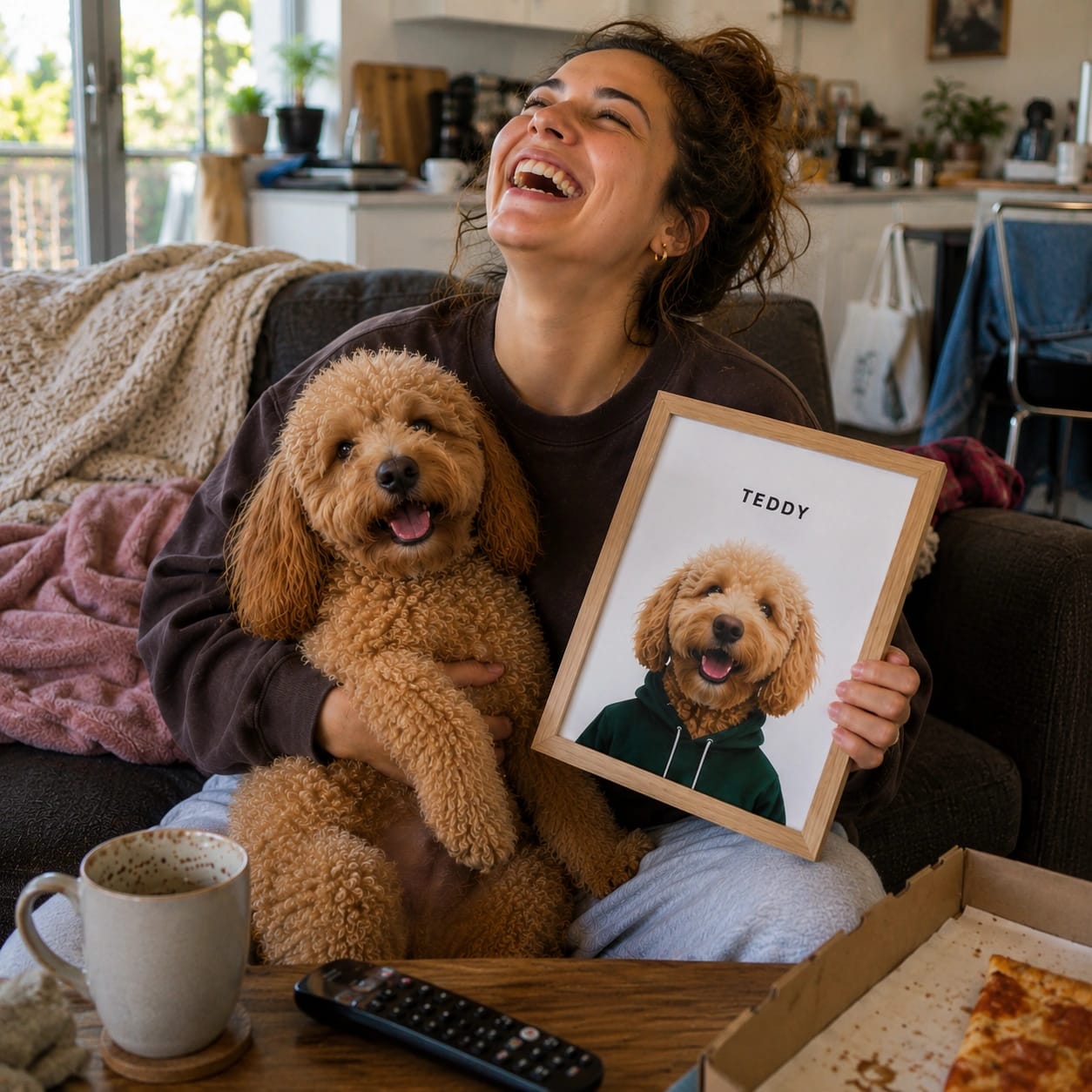 Customer photo review of Custom Modern: Framed Pet Portrait