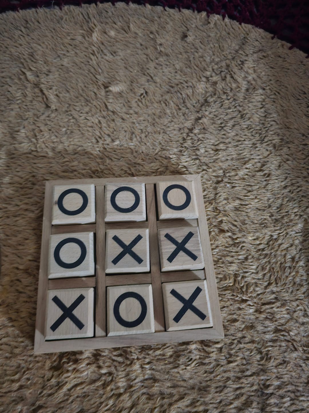 Customer photo review of Tic Tac Toe - Rubber Wood