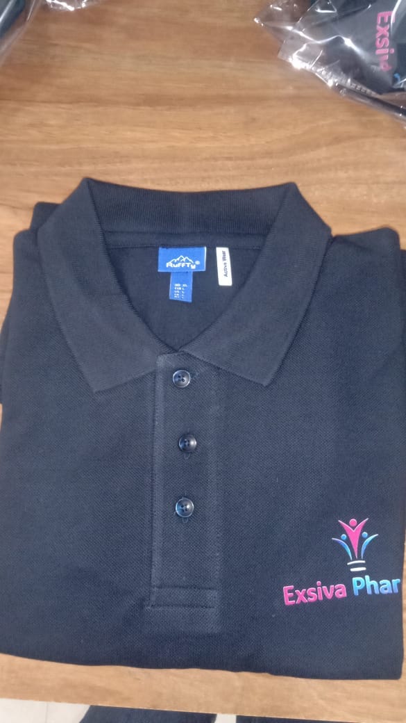 Customer photo review of Customized 100% Pure Cotton Polo T-Shirt With Your Company Logo | Order Logo Printed Tees | PrintMine.in