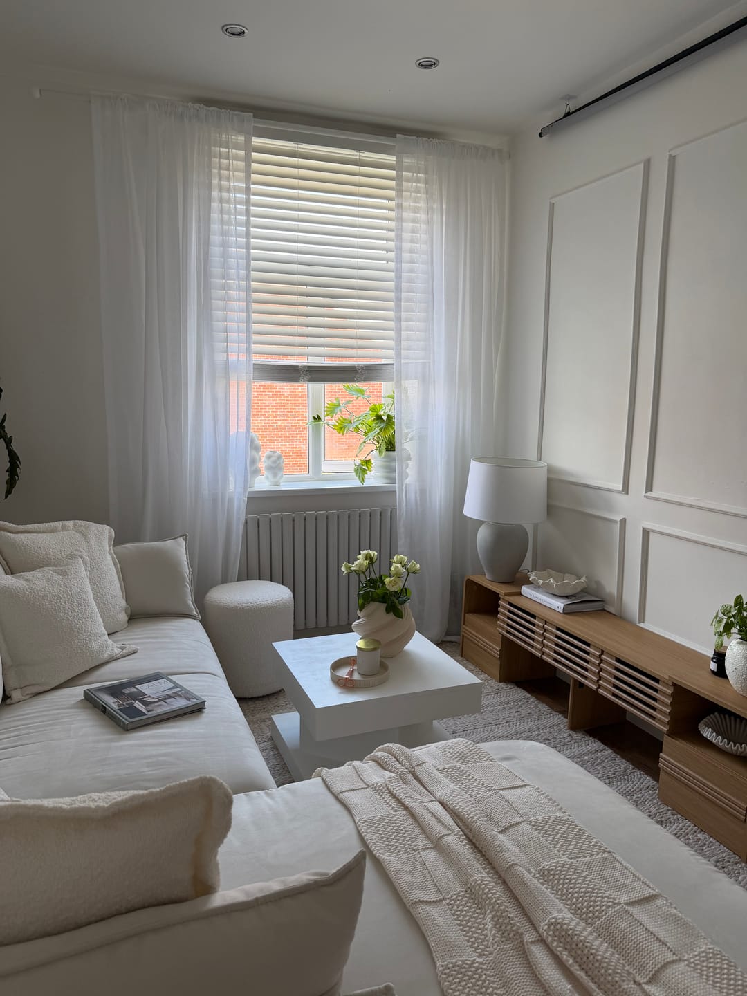 Customer photo review of Yarn Linen Look Sheer Custom Curtain