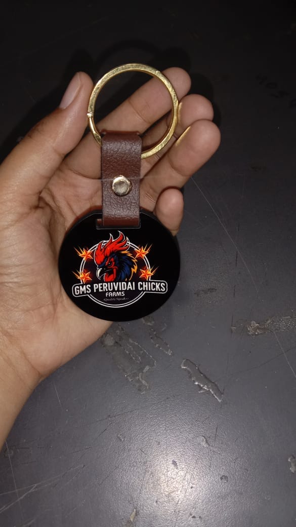 Customer photo review of Customized Premium Belt Keychains | Best for Brand Promotion | PrintMine.in