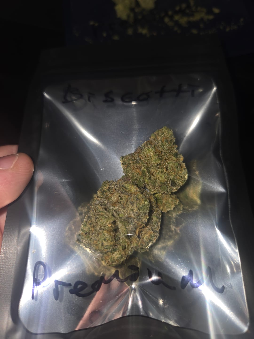 Customer photo review of 5 oz Biscotti THCA Flower (Premium)