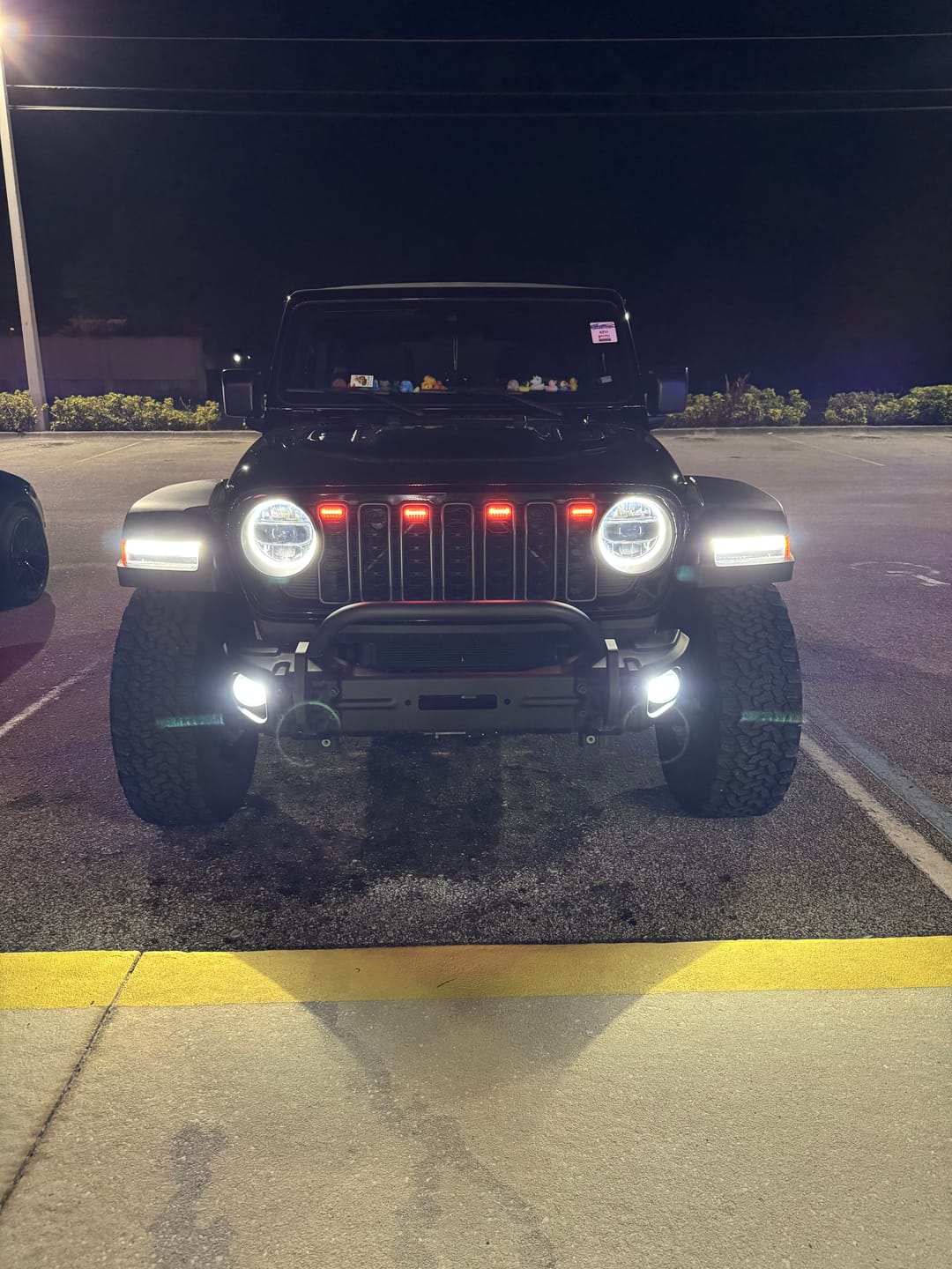 Customer photo review of Prerunner Amber/RGB Grille Lights for 24-26 JL JT Grille