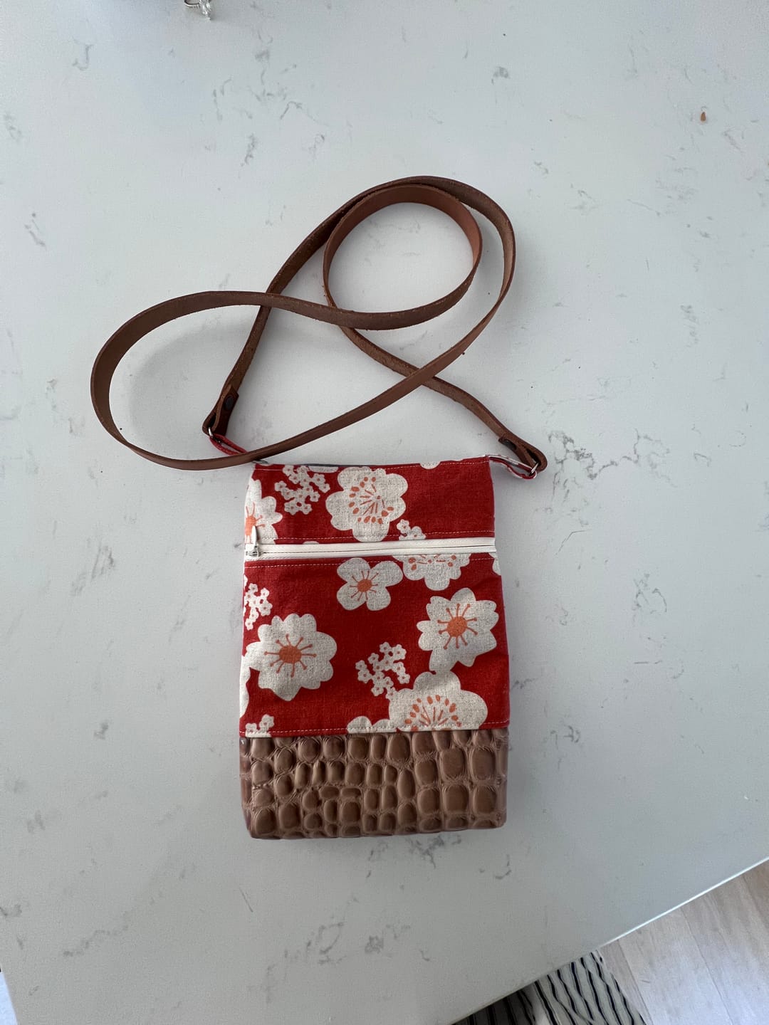 Customer photo review of Wanderlust Phone Bag Pattern