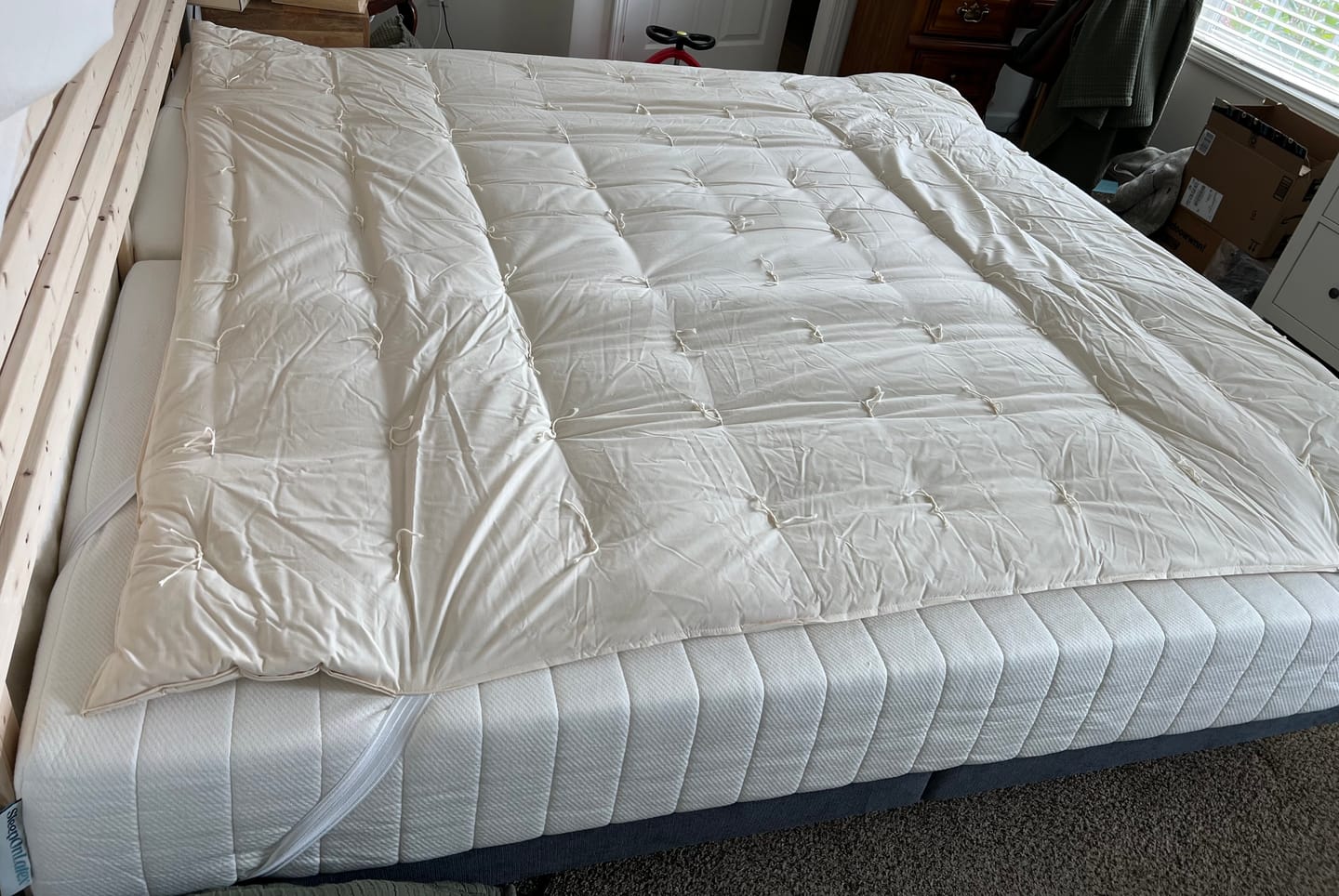 Customer photo review of Wool Mattress Topper