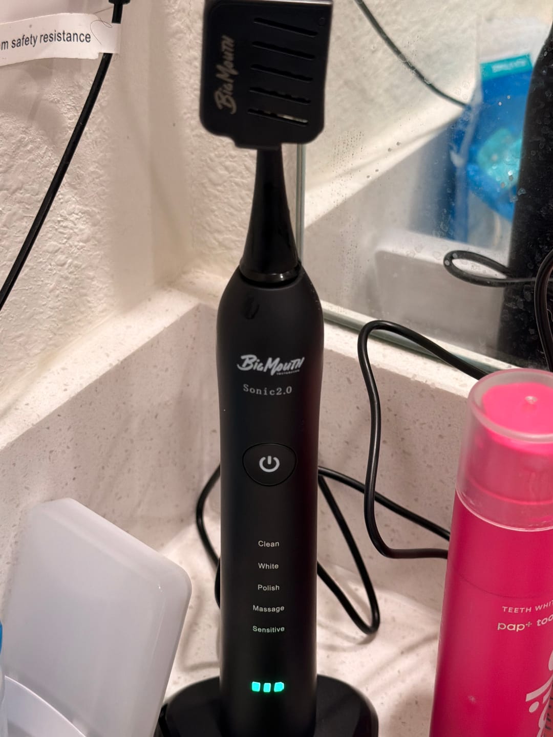 Customer photo review of Big Mouth Sonic Toothbrush 2.0