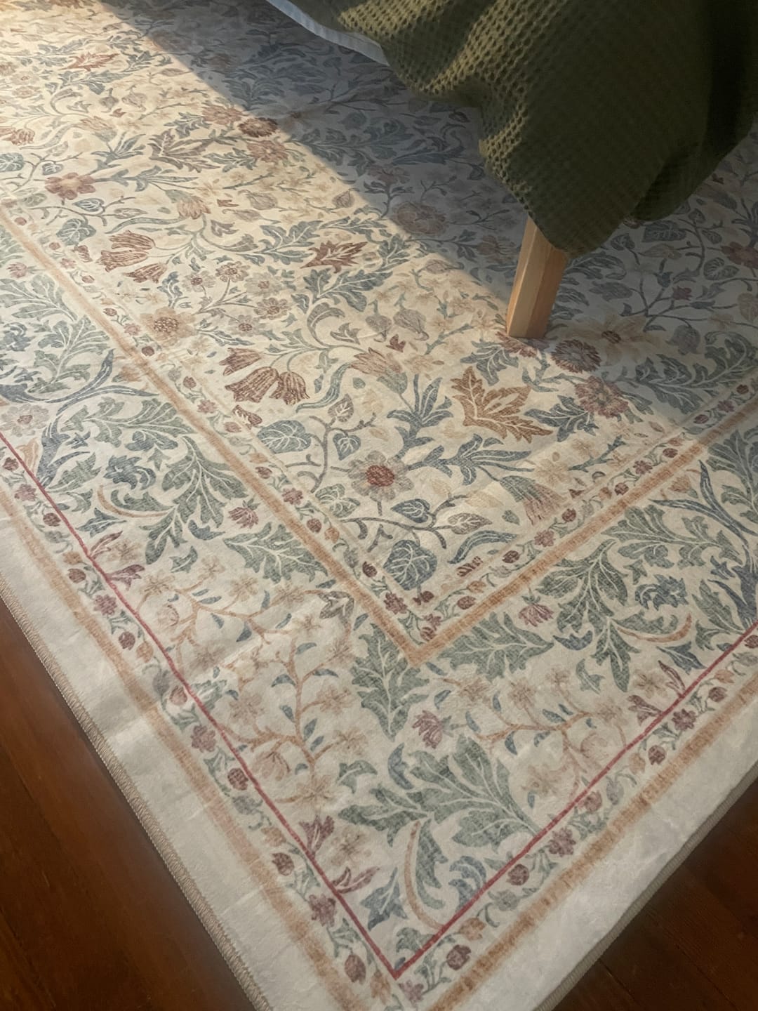 Customer photo review of Florin Washable Area Rug - Beige