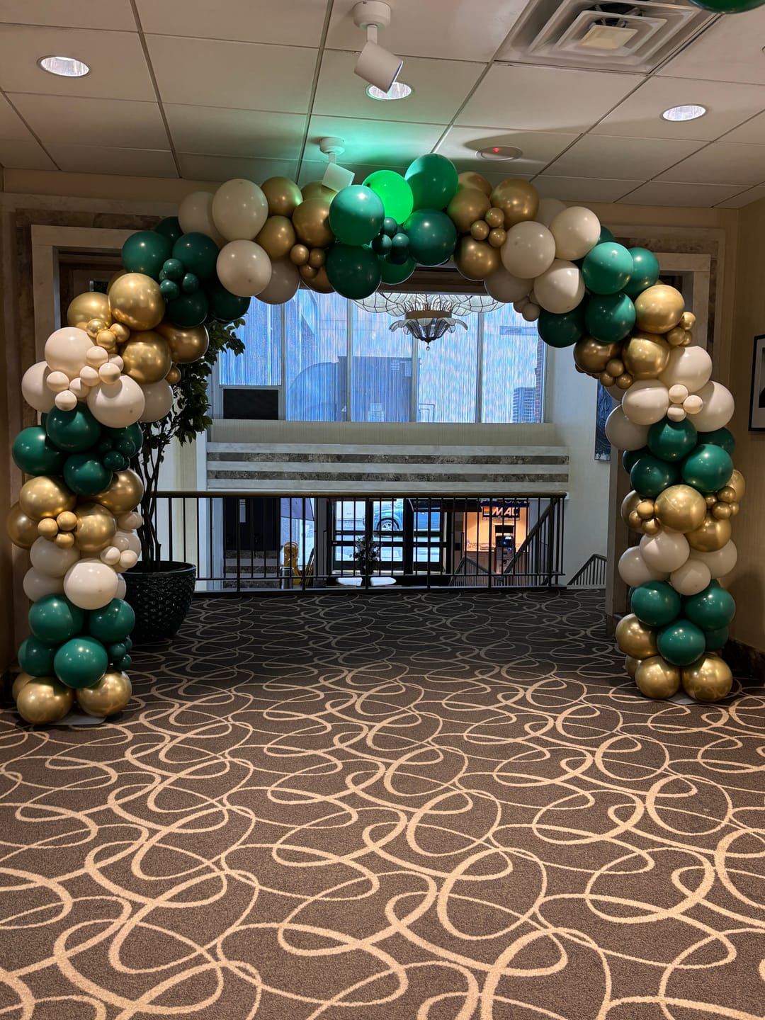 Customer photo review of 10x8 Ft Aluminum Balloon Arch Frame Wedding Arch Stand