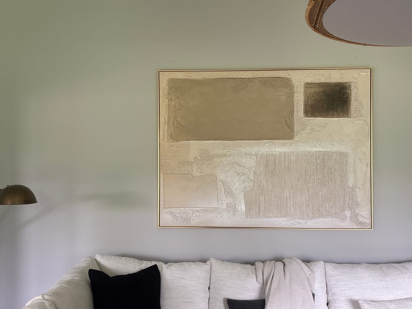 Customer photo review of Wabi-Sabi Abstract Heavy Textured Wall Art -LL#0254