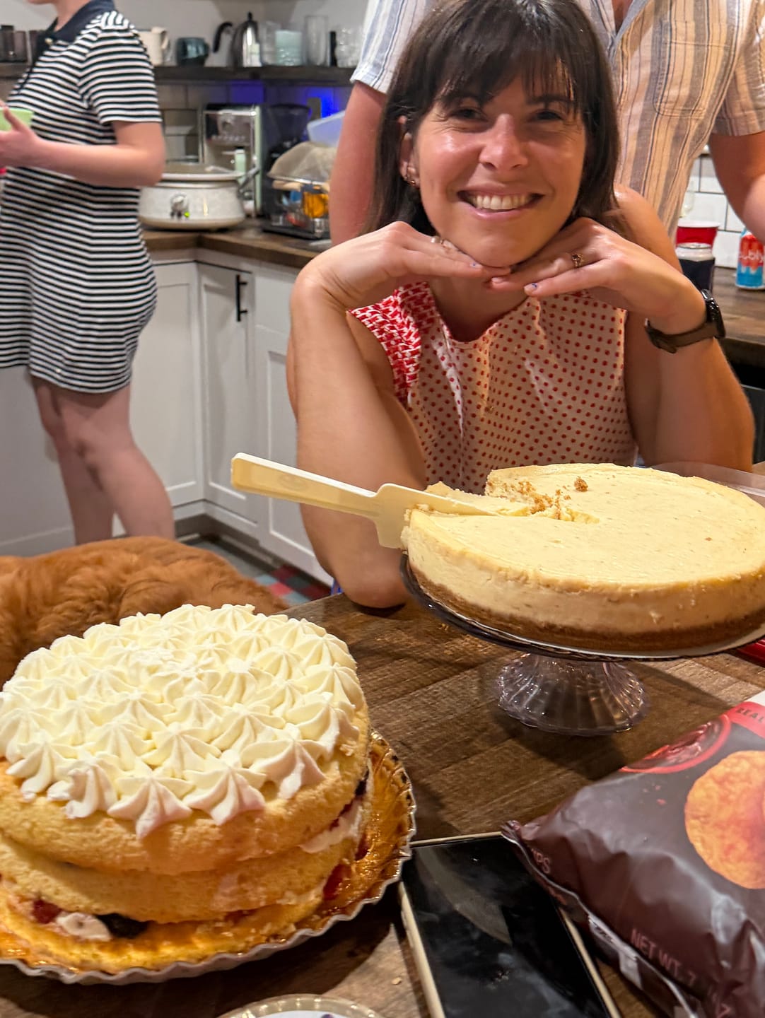 Customer photo review of Key Lime Cheesecake