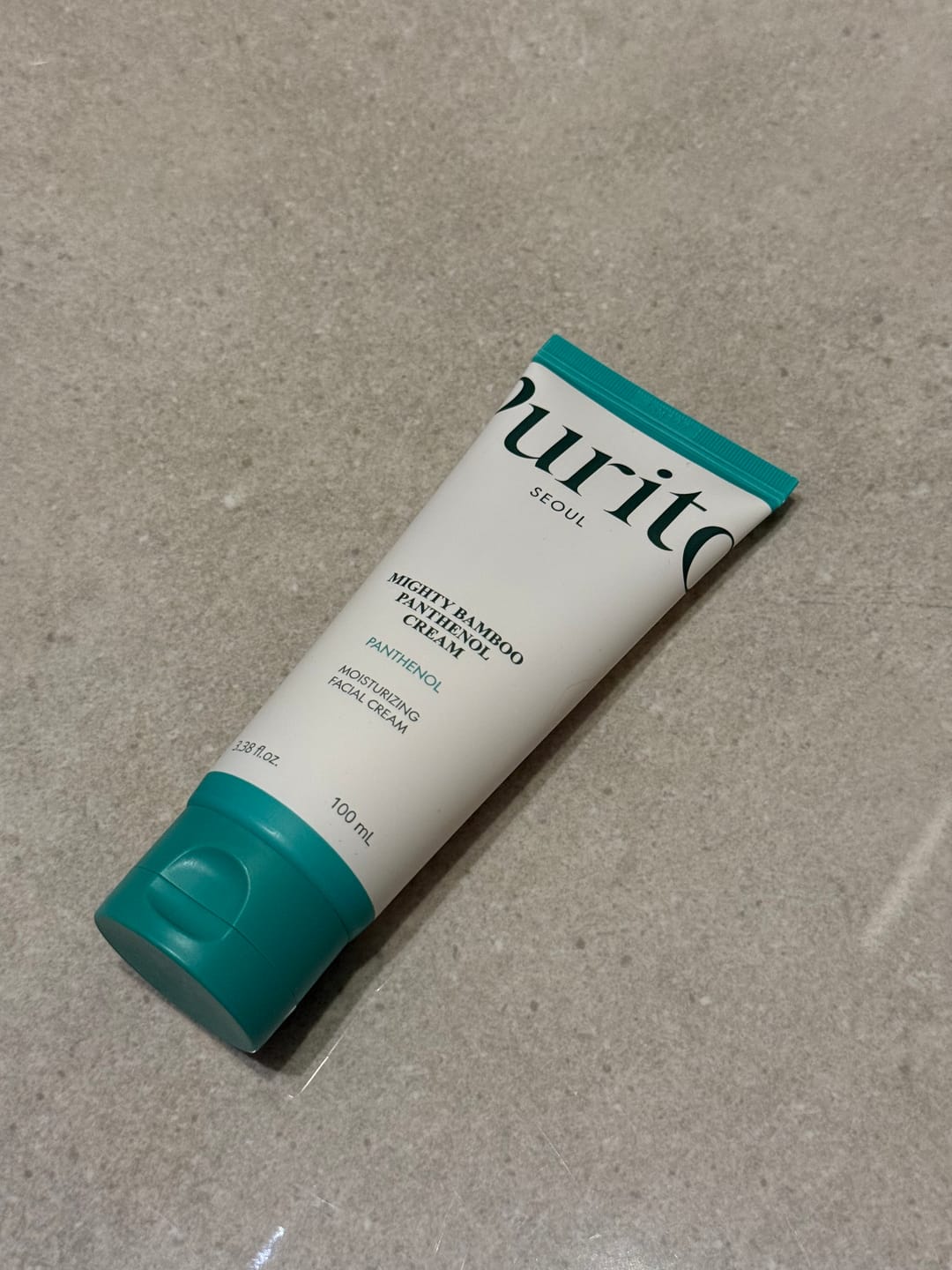 Customer photo review of Krēms sejai ar pantenolu PURITO Mighty Bamboo Panthenol Cream