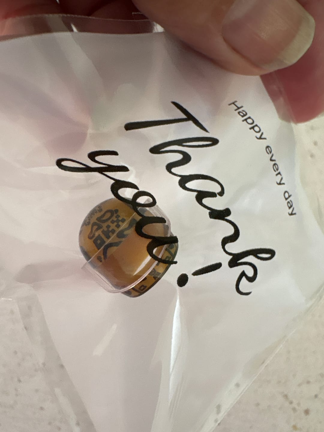 Customer photo review of Lando Champion 2025 Pin Badge