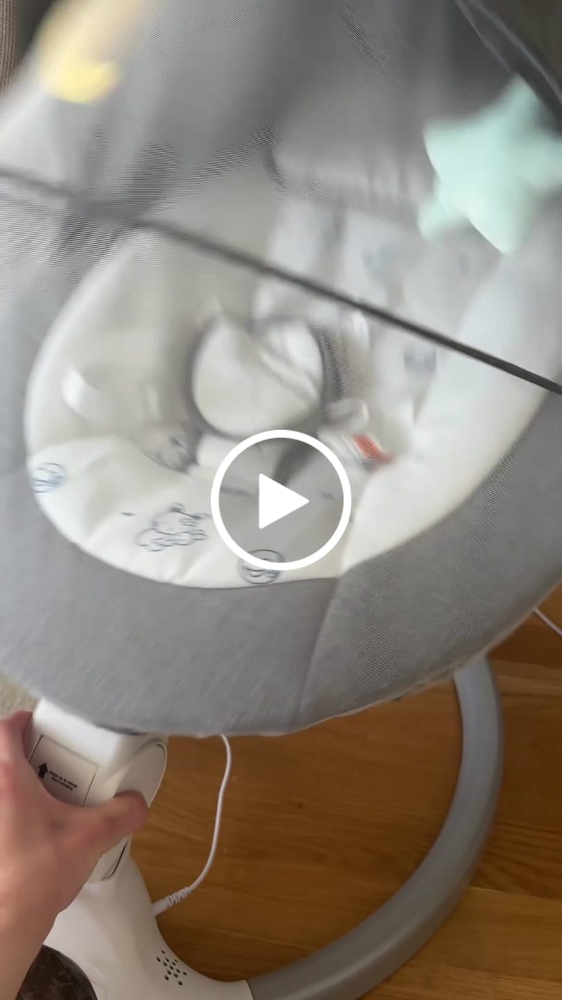 Customer video review of Babygunga Elektrisk med Myggnät & LED Display by LV