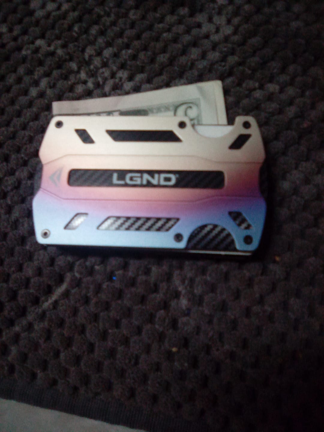 Customer photo review of Tactical Wallet — Aircraft-Grade Aluminum