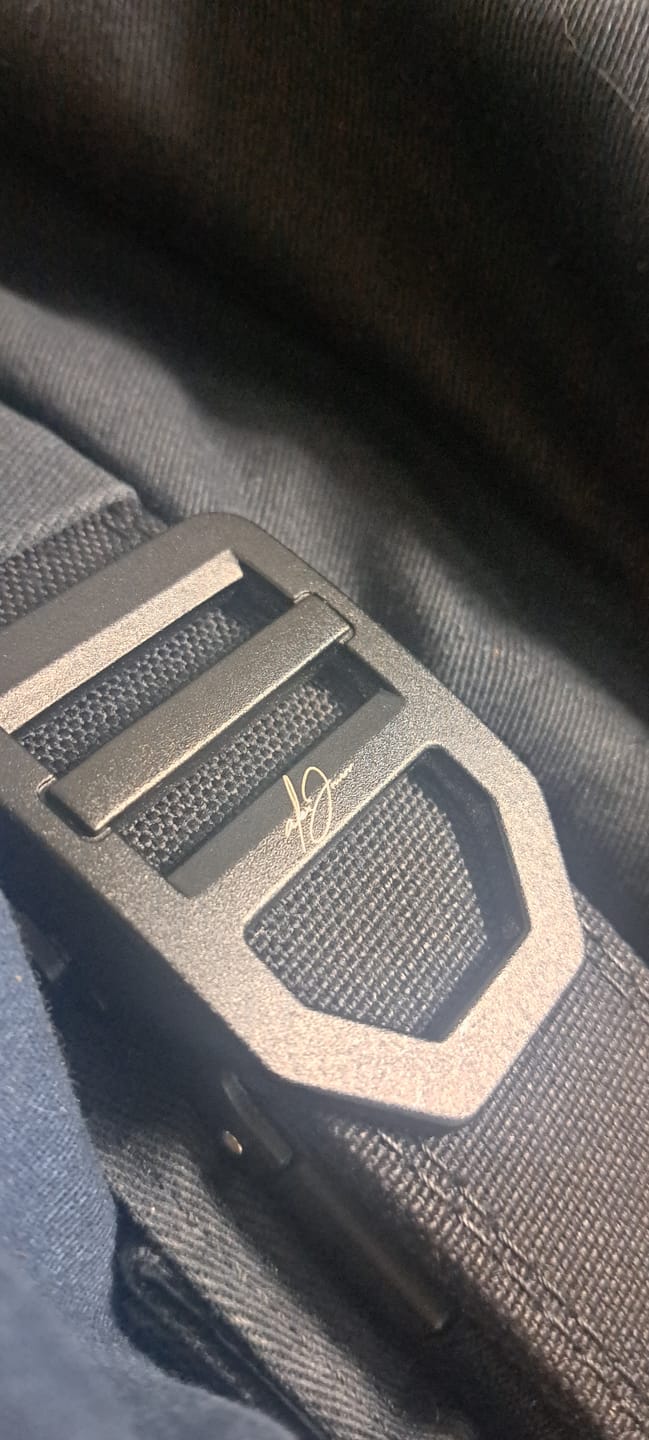 Customer photo review of Premium Nylon Tactical Belt - Alex Jones Edition