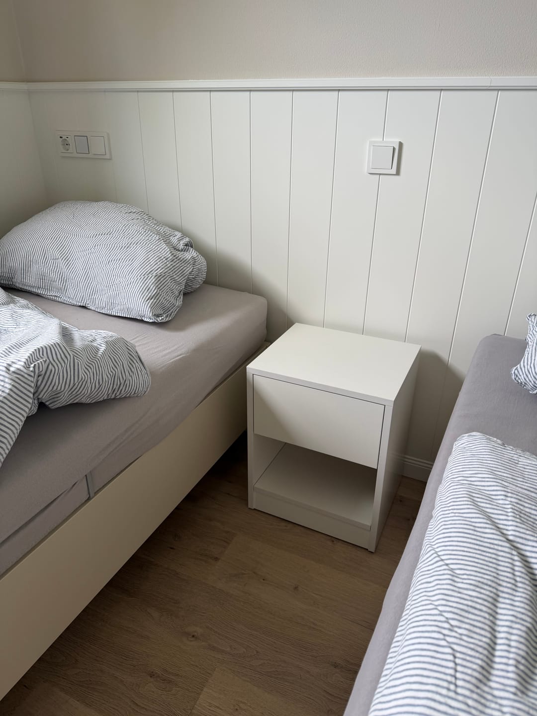 Customer photo review of Bedside table with Two Hidden Storages B28