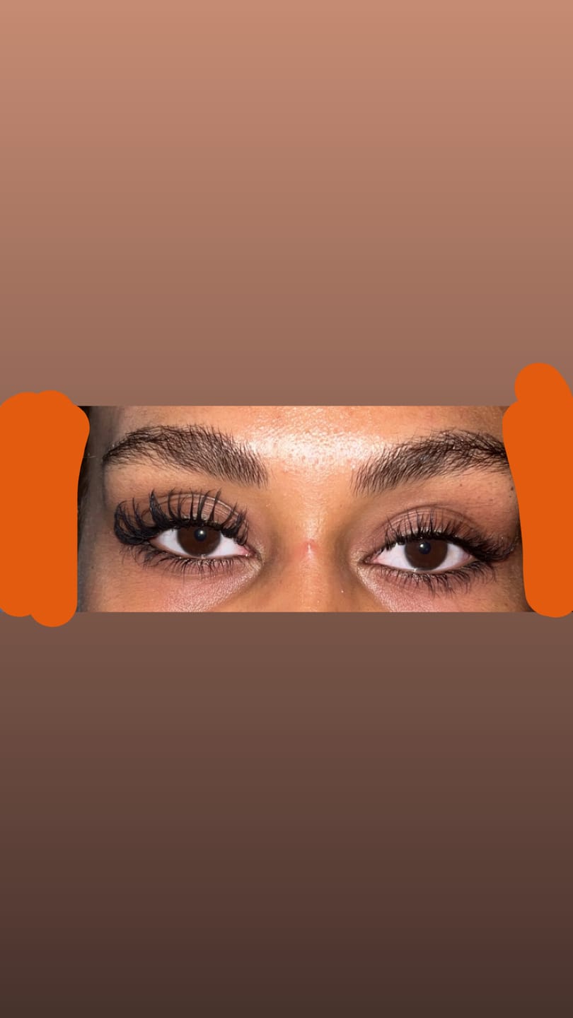 Customer photo review of LASH GROWTH SERUM