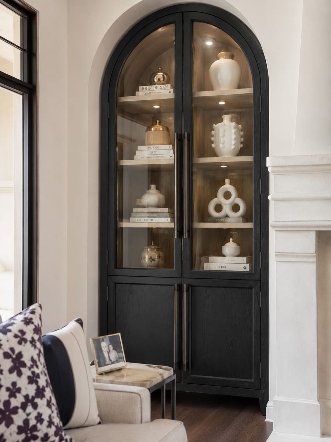 Customer photo review of Harriet Glass Cabinet