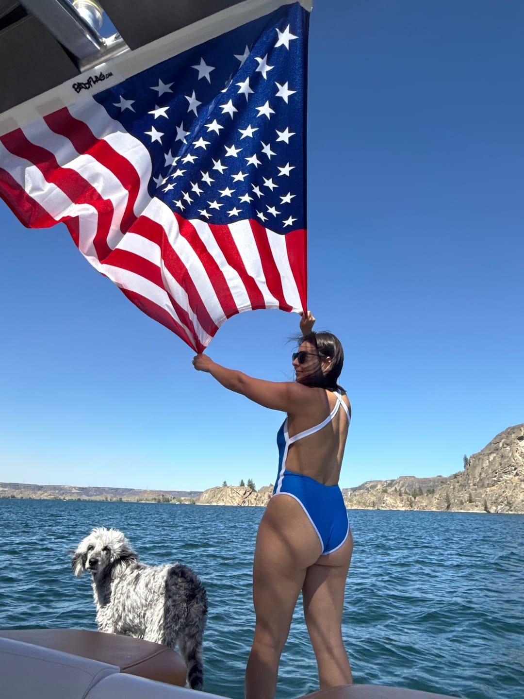 Customer photo review of Karma Onepiece - Azure