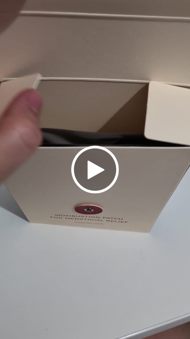Customer video review of Moxibustion Patch for Menstrual Relief