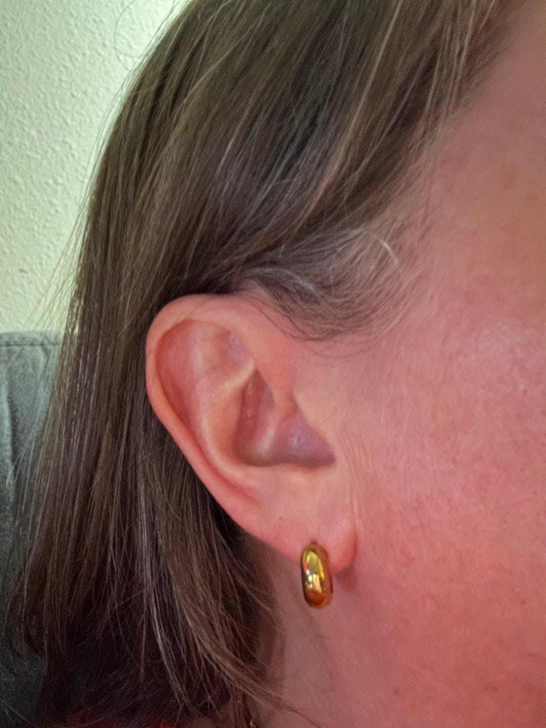 Customer photo review of Amara Hoop Earrings