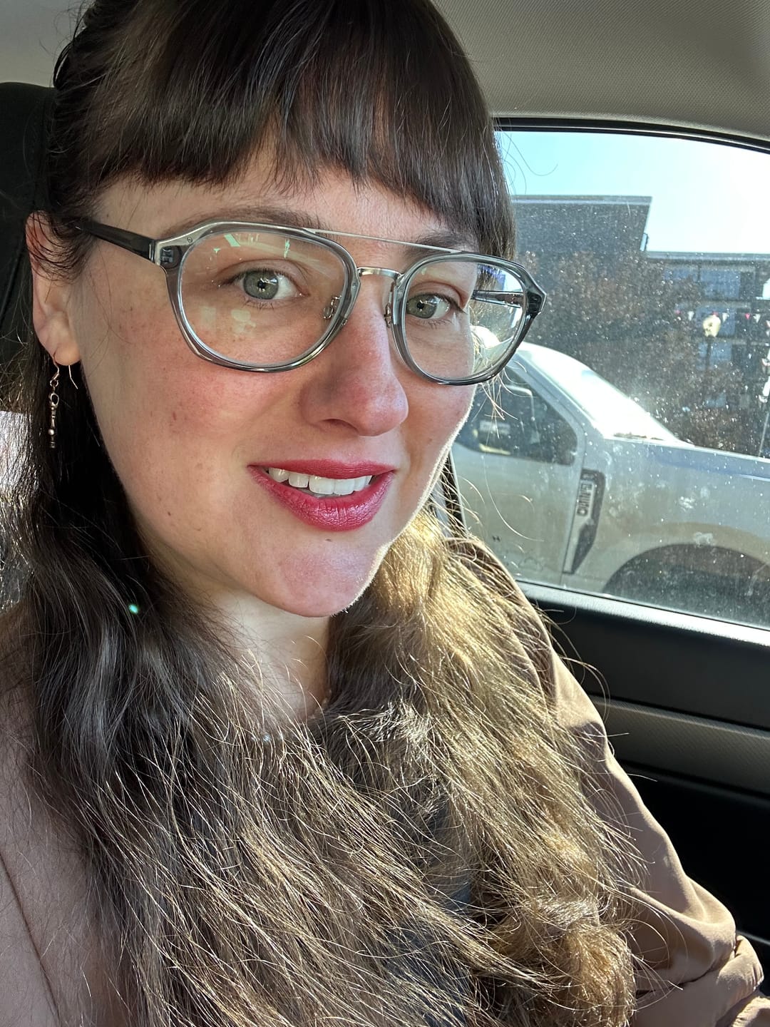 Customer photo review of Perfect Red Lipstick