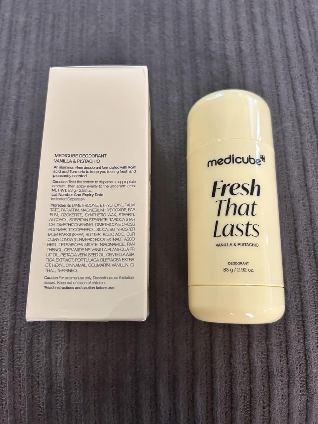 Customer photo review of Fresh That Lasts Deodorant Vanilla & Pistachio
