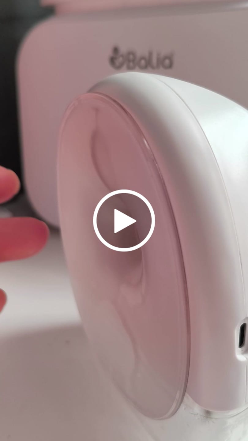 Customer video review of Extractor de leche inalámbrico