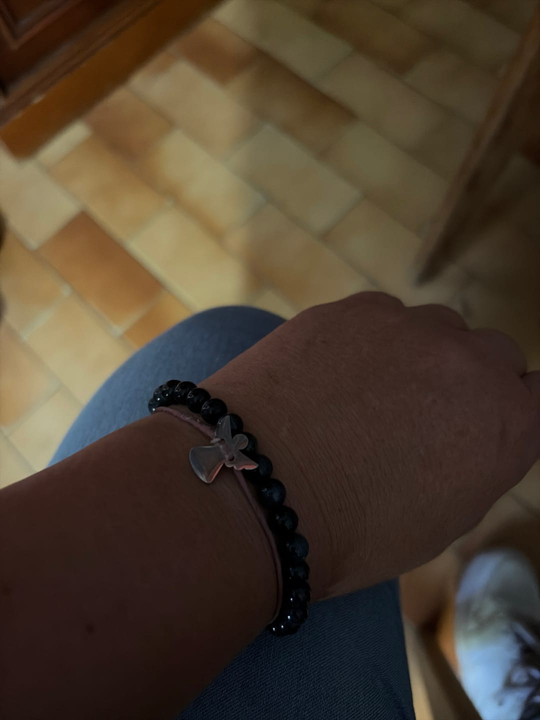 Customer photo review of Bracelet "Ange Gardien" en Oeil de Faucon