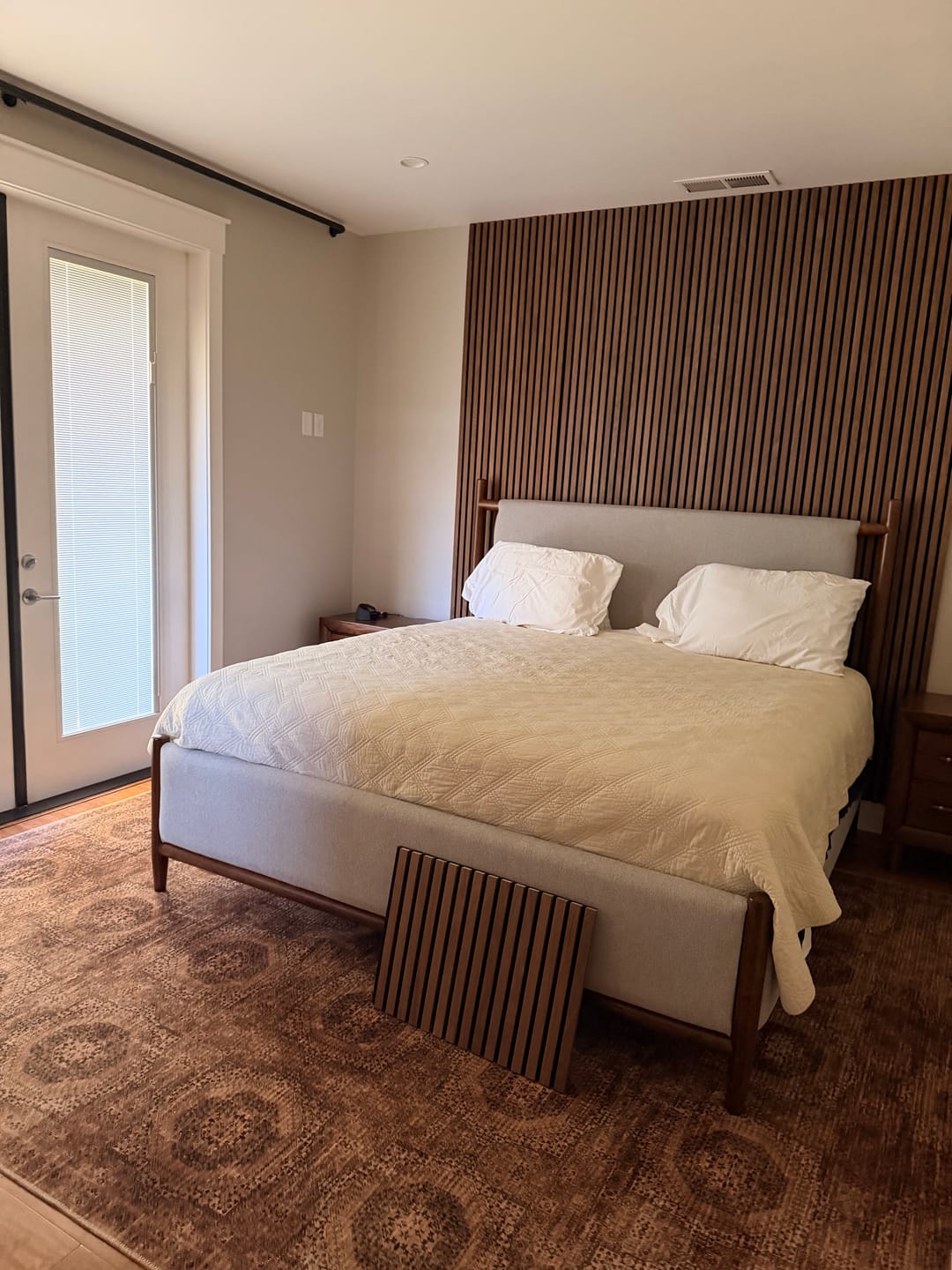 Customer photo review of Natural Walnut Acoustic Slat Panels 94.5" or 120"