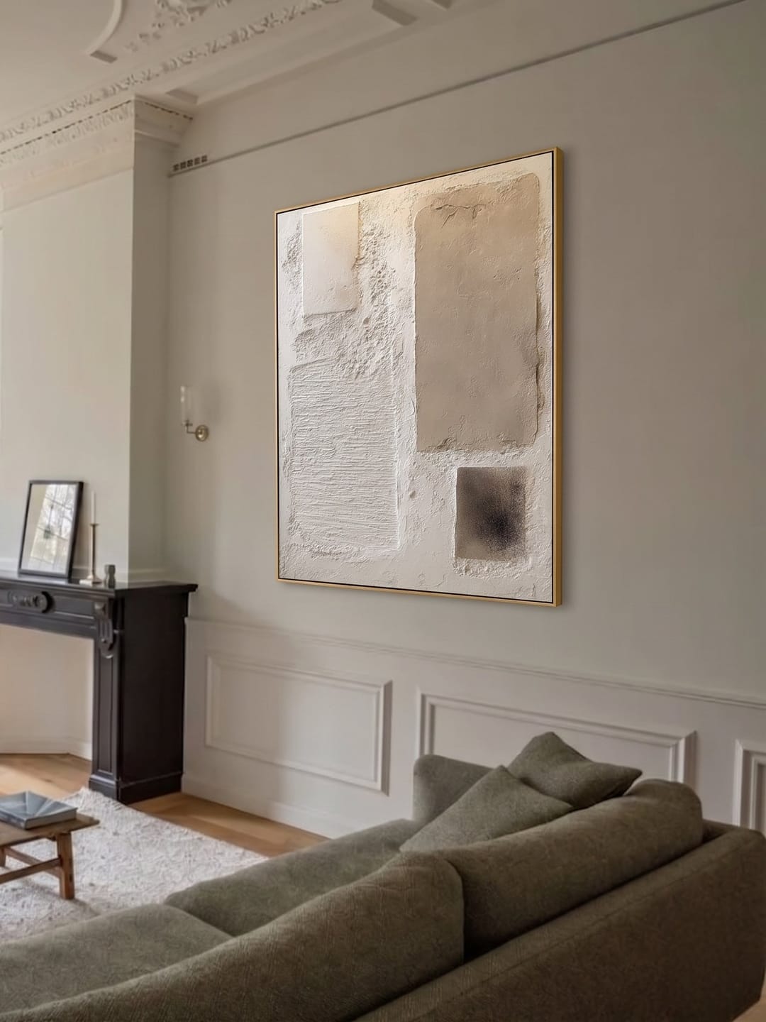 Customer photo review of Wabi-Sabi Abstract Heavy Textured Wall Art -LL#0254