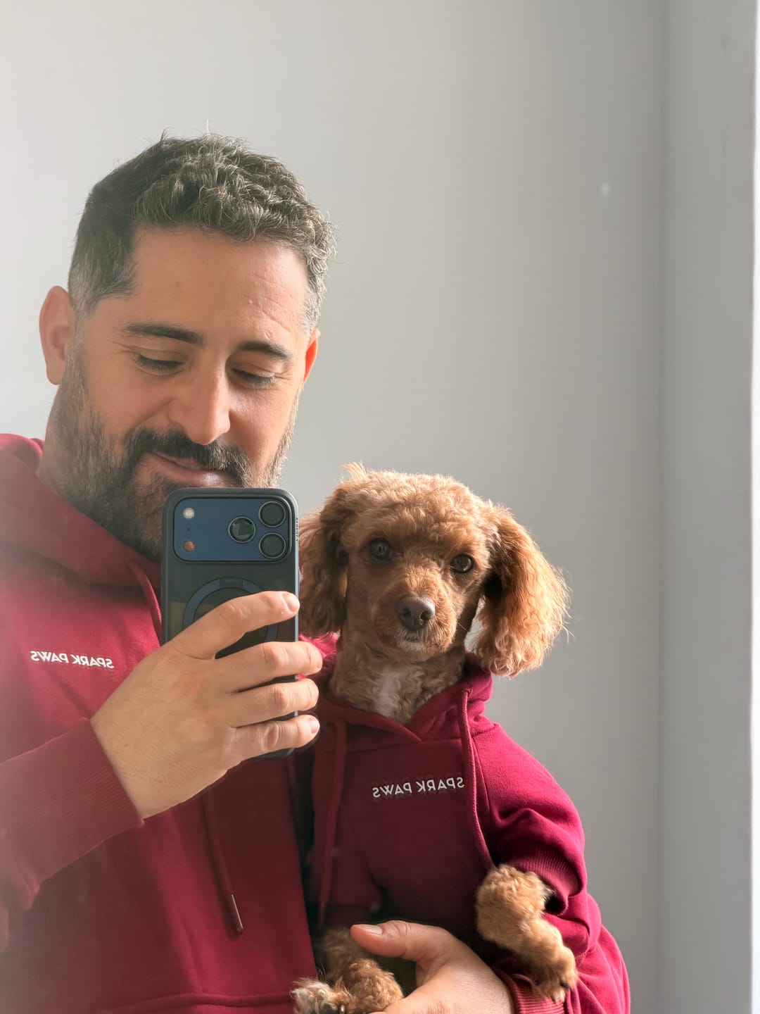 Customer photo review of Essential Human Hoodie - Burgundy