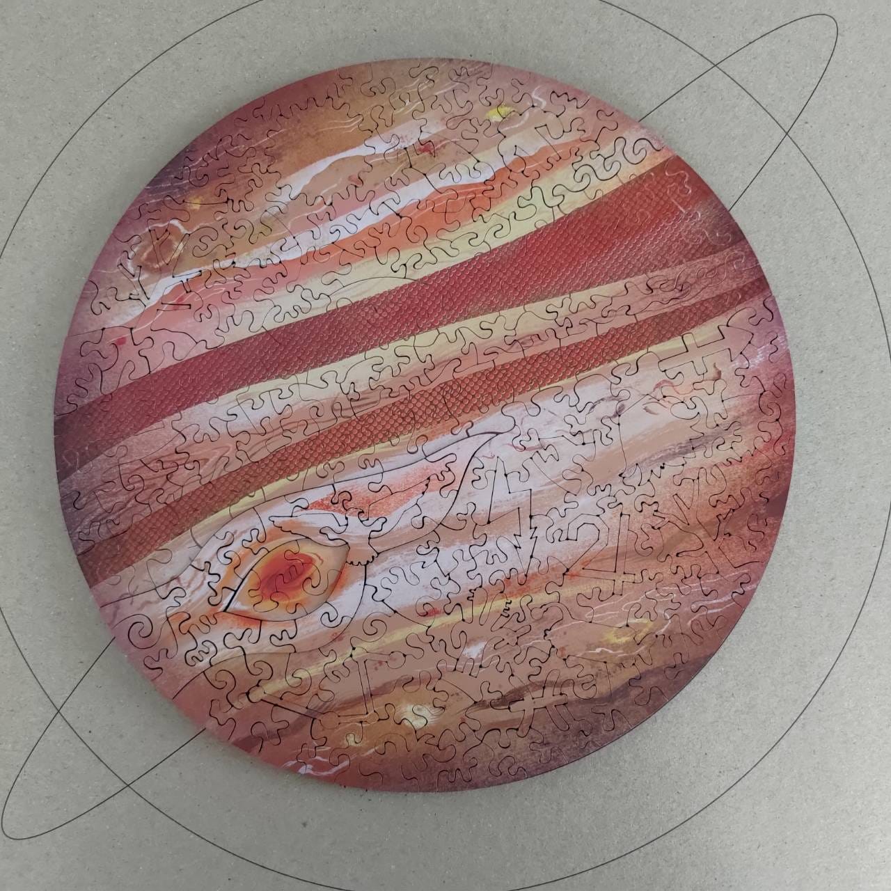 Customer photo review of 【６月入庫分予約】宇宙の破片 JUPITER 木星と専用フレームセット