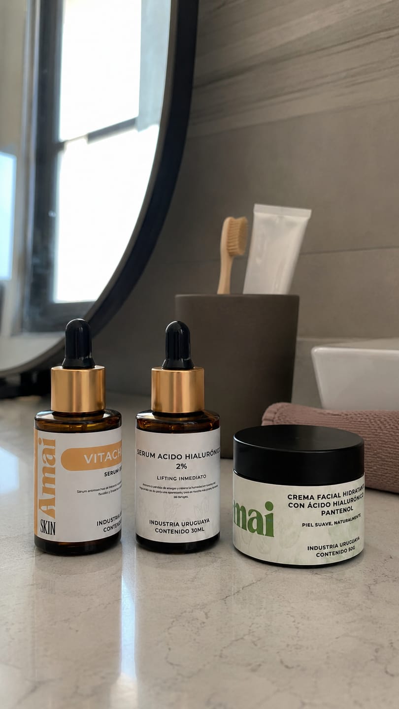 Customer photo review of Kit Glow Radiante | Antiarrugas y Luminosidad | AmaiSkin Uruguay