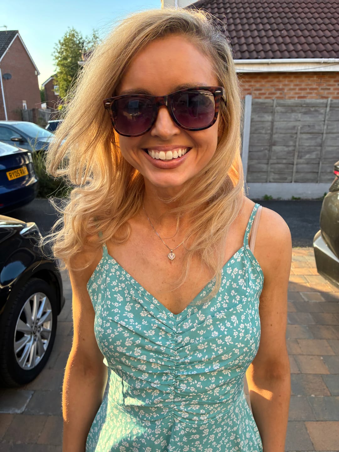 Customer photo review of Graduation - Congratulations!  - Sparkling Morganite Heart Necklace